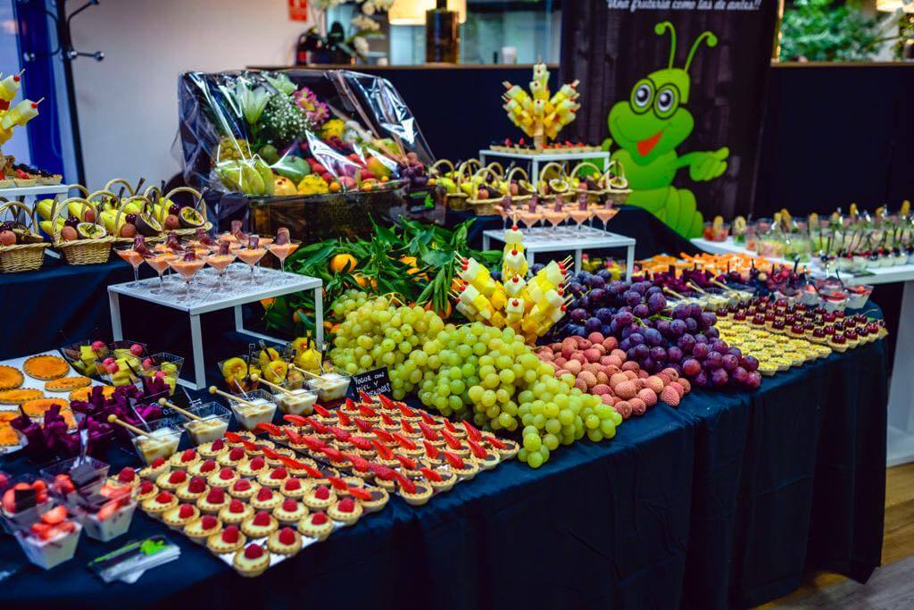 exposición de frutas